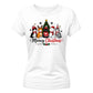 Meowy Cute Cat Graphic Christmas Ladies T-Shirt