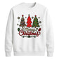 Merry Christmas Three Trees Graphic Unisex Sweatshirt