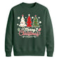 Merry Christmas Three Trees Graphic Unisex Sweatshirt