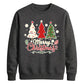 Merry Christmas Three Trees Graphic Unisex Sweatshirt