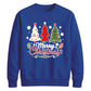 Merry Christmas Three Trees Graphic Unisex Sweatshirt