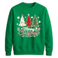 Merry Christmas Three Trees Graphic Unisex Sweatshirt