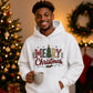 Merry Christmas Tree Patterned Graphic Unisex Hoodie