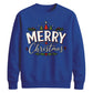 Merry Christmas Trees And Holly Christmas Unisex Sweatshirt