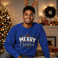 Merry Christmas Trees And Holly Christmas Unisex Sweatshirt