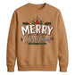 Merry Christmas Trees And Holly Christmas Unisex Sweatshirt