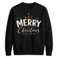 Merry Christmas Trees And Holly Christmas Unisex Sweatshirt
