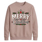 Merry Christmas Trees And Holly Christmas Unisex Sweatshirt
