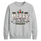 Merry Christmas Trees And Holly Christmas Unisex Sweatshirt