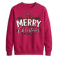Merry Christmas Trees And Holly Christmas Unisex Sweatshirt