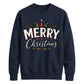 Merry Christmas Trees And Holly Christmas Unisex Sweatshirt
