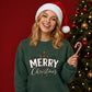 Merry Christmas Trees And Holly Christmas Unisex Sweatshirt