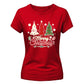 Merry Christmas Trees Graphic Ladies T-Shirt