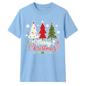 Merry Christmas Trees Graphic Unisex T-Shirt