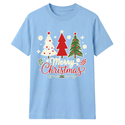 Merry Christmas Trees Graphic Unisex T-Shirt