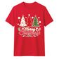 Merry Christmas Trees Graphic Unisex T-Shirt
