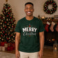 Merry Christmas Typography Graphic Unisex T-Shirt
