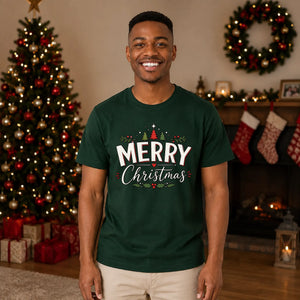Merry Christmas Typography Graphic Unisex T-Shirt