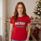 Merry Christmas Typography Graphic Unisex T-Shirt