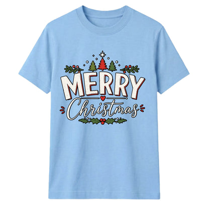Merry Christmas Typography Graphic Unisex T-Shirt