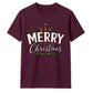 Merry Christmas Typography Graphic Unisex T-Shirt