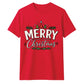Merry Christmas Typography Graphic Unisex T-Shirt