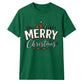 Merry Christmas Typography Graphic Unisex T-Shirt
