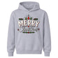 Merry Christmas Vintage Trees Holly Christmas Kids Hoodie