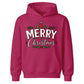 Merry Christmas Vintage Trees Holly Christmas Kids Hoodie
