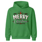 Merry Christmas Vintage Trees Holly Christmas Kids Hoodie