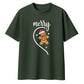 Merry Gingerbread Man Half Heart Christmas Oversized T-Shirt