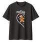Merry Gingerbread Man Half Heart Christmas Oversized T-Shirt