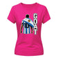 Messi GOAT Argentina No 10 Football Ladies T-Shirt