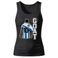 Messi GOAT Argentina No 10 Football Ladies Tank Top