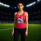 Messi GOAT Argentina No 10 Football Ladies Tank Top