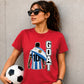 Messi GOAT Argentina No 10 Football Unisex T-Shirt