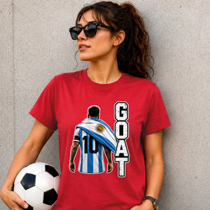 Messi GOAT Argentina No 10 Football Unisex T-Shirt