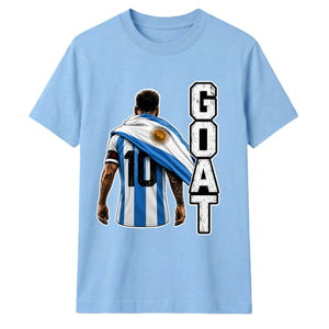 Messi GOAT Argentina No 10 Football Unisex T-Shirt