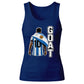 Messi GOAT Argentina No 10 Football Ladies Tank Top