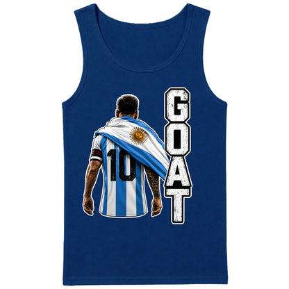 Messi GOAT Argentina No 10 Football Men Tank Top