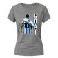 Messi GOAT Argentina No 10 Football Ladies T-Shirt
