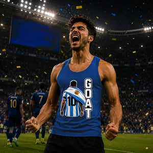 Messi GOAT Argentina No 10 Football Men Tank Top