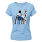 Messi GOAT Argentina No 10 Football Ladies T-Shirt