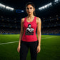 Messi GOAT Football Argentina Football Ladies Tank Top