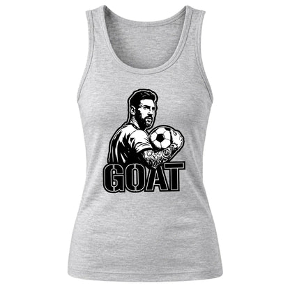 Messi GOAT Football Argentina Football Ladies Tank Top