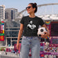 Messi GOAT Graphic Argentina Football Ladies T-Shirt