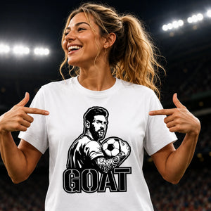 Messi GOAT Graphic Argentina Football Unisex T-Shirt