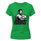 Messi GOAT Graphic Argentina Football Ladies T-Shirt