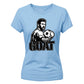 Messi GOAT Graphic Argentina Football Ladies T-Shirt