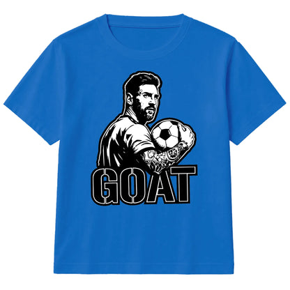 Messi GOAT Graphic Argentina Football Kids T-Shirt